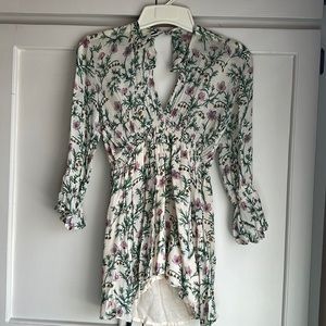 Free people vintage floral dress, size XS.